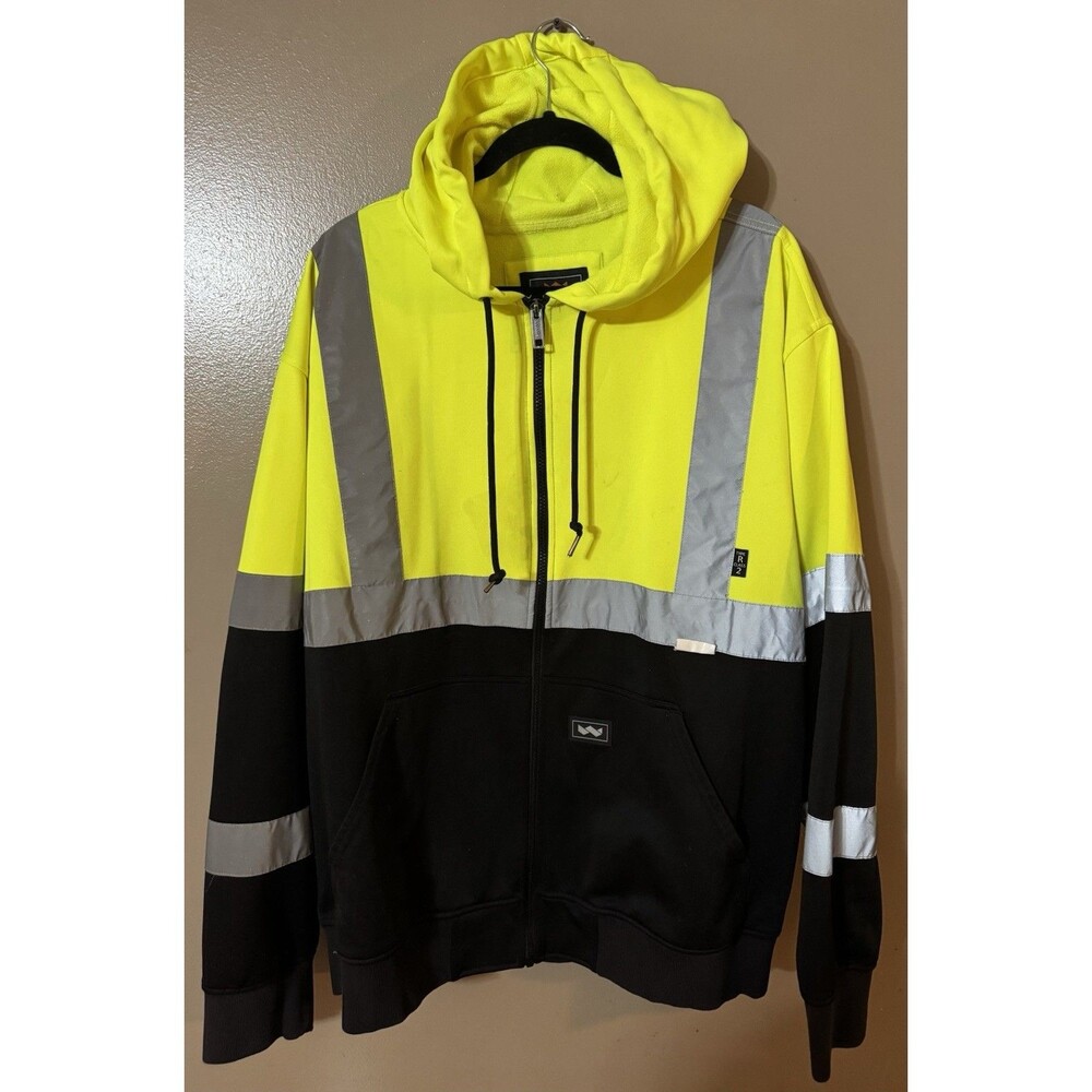 Walls high reflective safety Zip Hooded jacket workwear size 3XL Type R Class 2